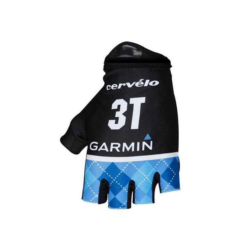 Castelli Guanti Garmin Roubaix Nero/Blu