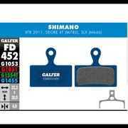 Galfer Bike Pastiglie Mescola Blu Per Shimano Xtr - Slx