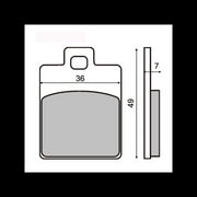 Sinter Coppia Pastiglia Ant. Vespa ET4 50