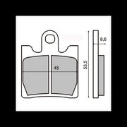 Sinter Coppia Pastiglia  Sym Gts 300cc 2009