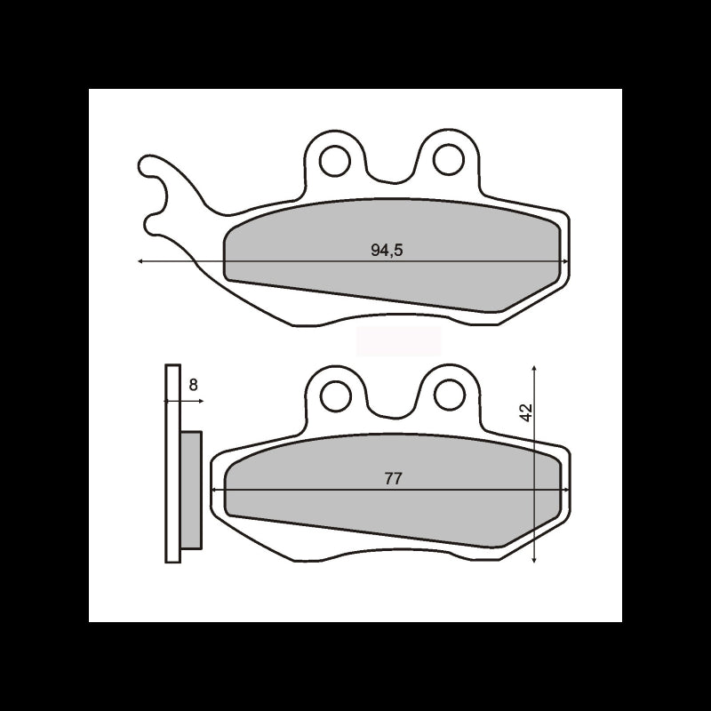 Sinter Coppia Pastiglia Piaggio Hexagon 250cc 1998