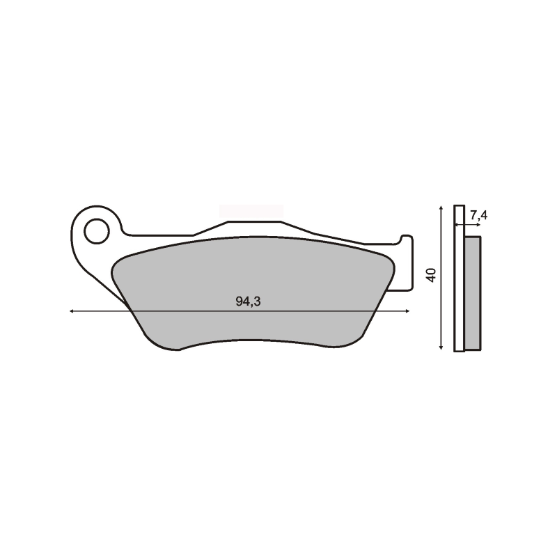 Sinter Coppia Pastiglia Yamaha X-max 125cc