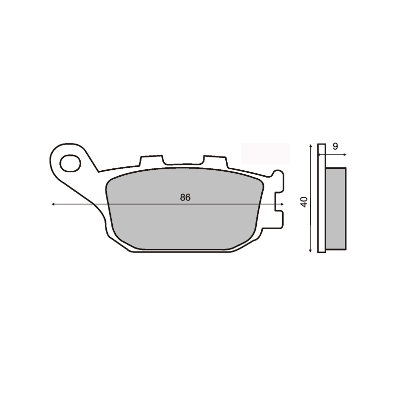 Sinter Coppia Pastiglia Honda Jazz 250cc