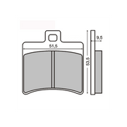 Sinter Coppia Pastiglia Aprilia Leonardo 300cc