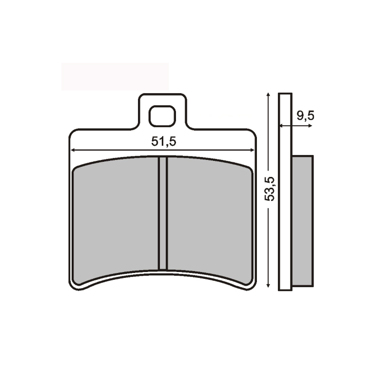 Sinter Coppia Pastiglia Aprilia Leonardo 300cc