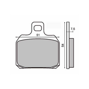 Sinter Coppia Pastiglia Piaggio X8 200cc