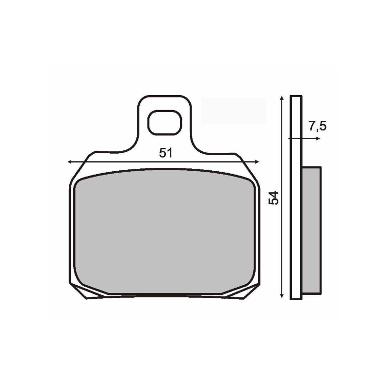 Sinter Coppia Pastiglia Piaggio X8 200cc