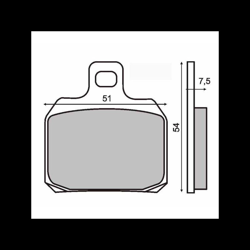 Sinter Coppia Pastiglia Piaggio X8 200cc