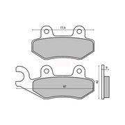 Sinter Coppia Pastiglia Malaguti Centro 125cc ie