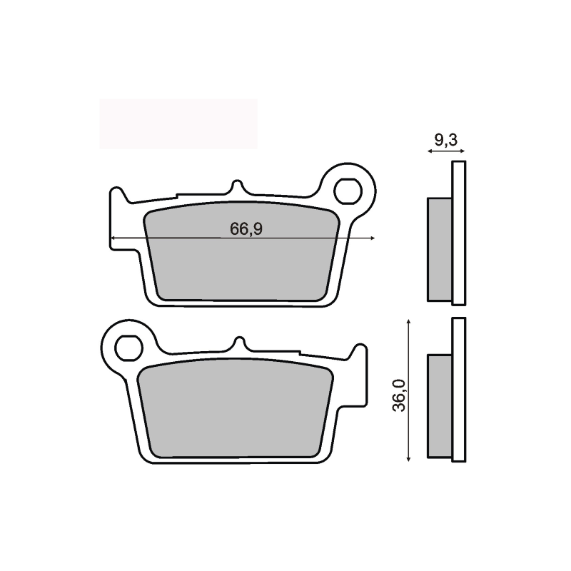 Sinter Coppia Pastiglia Suzuki rm z 250-450cc
