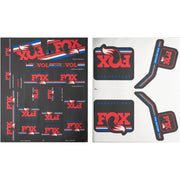 Fox Kit Adesivi Racing Forcella/ Ammortizzatori Red