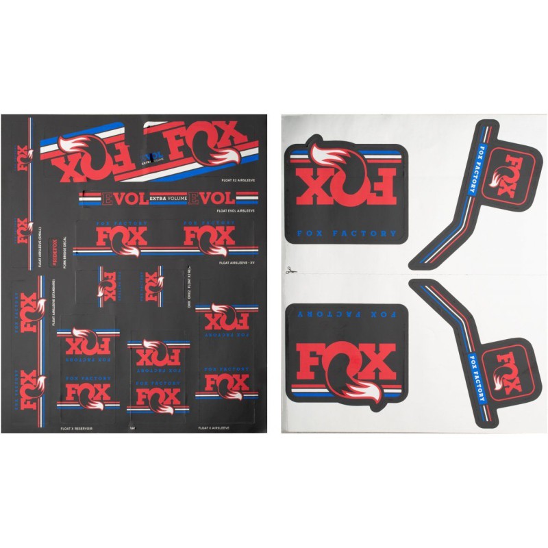 Fox Kit Adesivi Racing Forcella/ Ammortizzatori Red