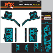 Fox Kit Adesivi Racing Forcella/ Ammortizzatori Celeste