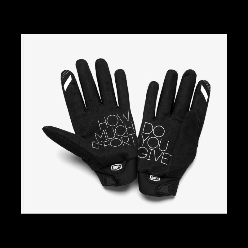 100% Guanti Brisker Black/Grey