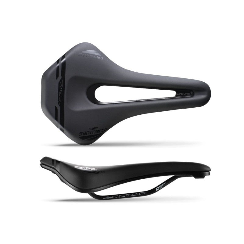 Sella San Marco Ground Open-Fit Dynamic Narrow Black 140Mm