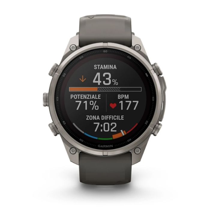 Garmin Fenix 9 Pro Solar 47mm InReach Titanium cinturino Grigio