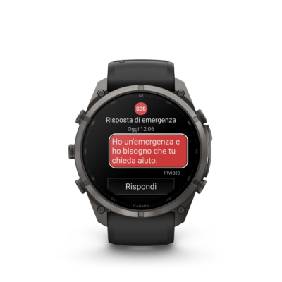 Garmin Fenix 9 Pro Amoled 51mm InReach Grigio cinturino Nero/Grigio