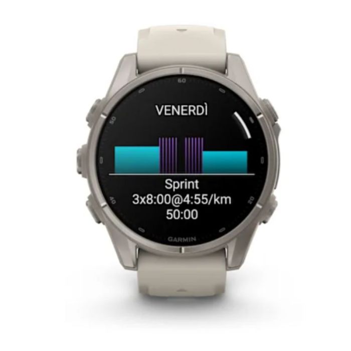Garmin Fenix 9 Amoled 43mm Titanium cinturino Grigio