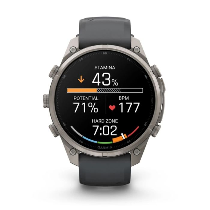 Garmin Fenix 9 Pro Amoled 47mm InReach Titanium Cinturino Grafite/Nero