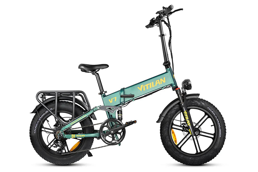 Vitilan Bici Elettrica Fat Bike V7 Full Sospension 250/750W
