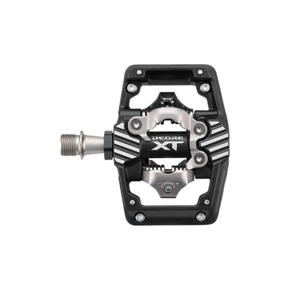 Shimano Pedali Deore XT PD-M8220 MTB SPD Trail/Enduro Due Lati Nero