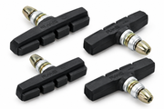 RMS Set 4 Pattini Freno V-Brake per Cerchi in Alluminio Nero