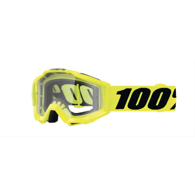 100% Maschera MTB Accuri Bambino Giallo Fluo