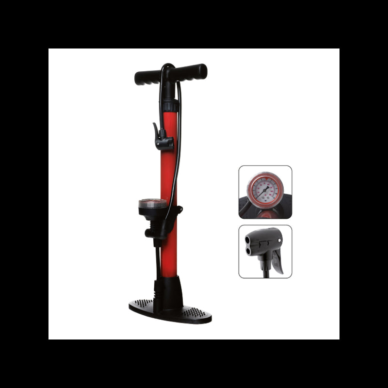 Rms Pompa Basic in Acciaio Con Manometro Red