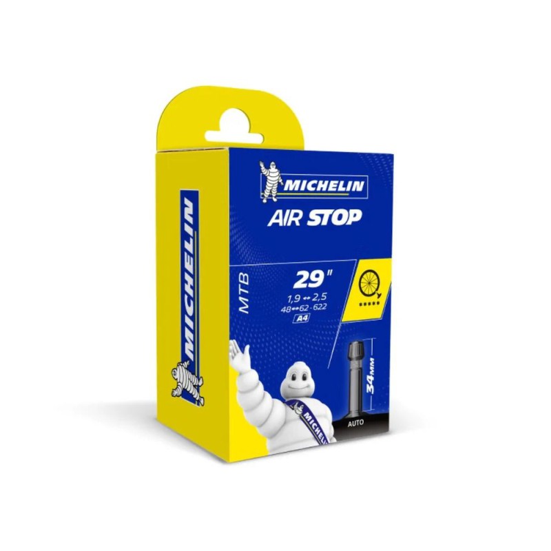 Michelin Camera D'Aria A4 29x1.90-2.50 Valvola Schrader 34mm