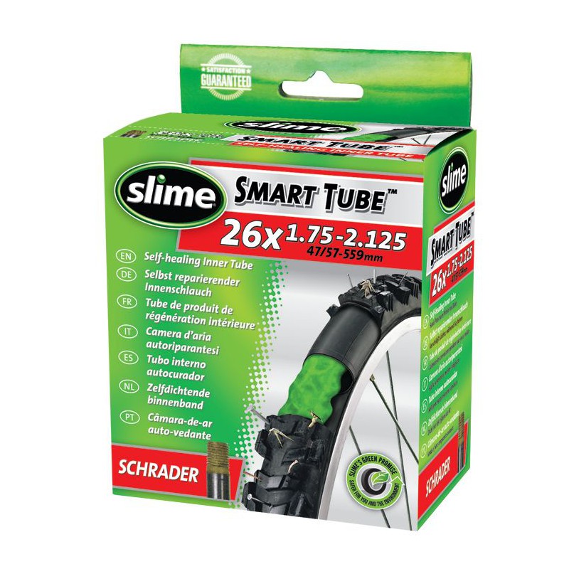 Slime Camera MTB 26x1.75-2.125 V. Schrader con Sigillante
