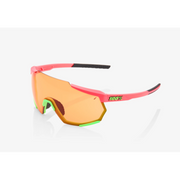 100% Occhiali Racetrap Matte Washed Out Neon Pink Persimmon Lens