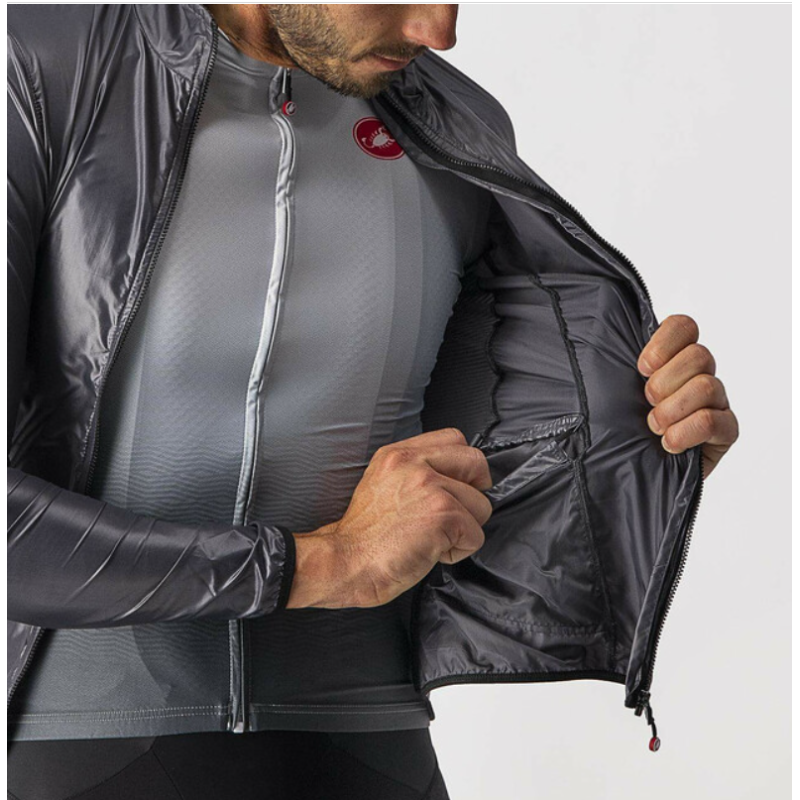 Castelli Mantellina Aria Shell Jacket Dark Gray