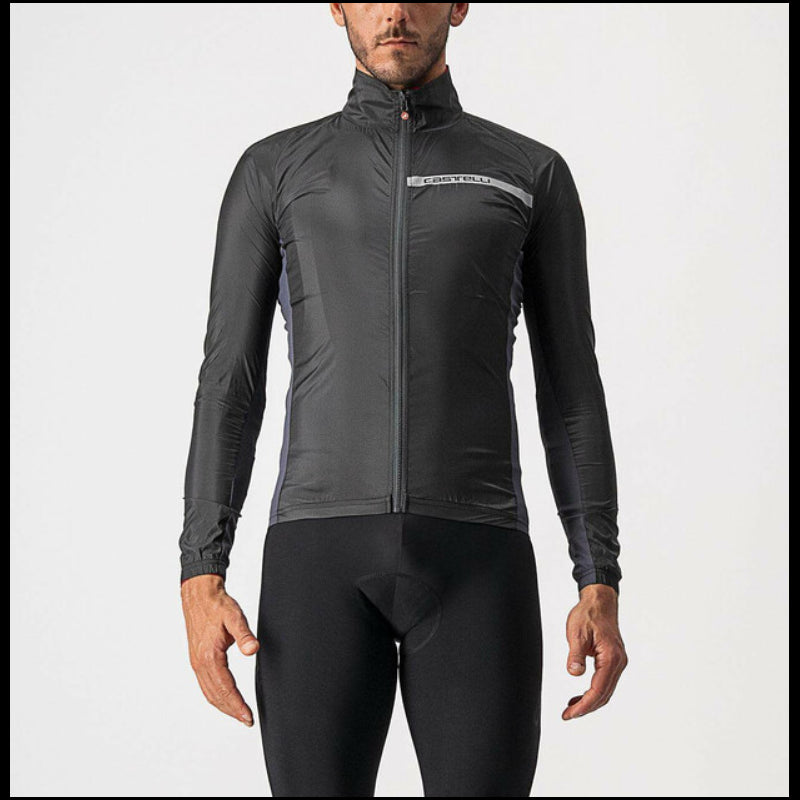 Castelli Mantellina Antivento Squadra Stretch Black/Dark Gray