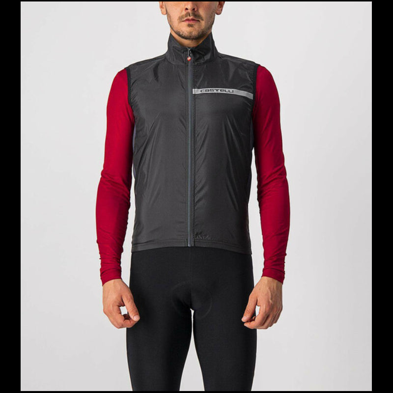 Castelli Gilet Antivento Squadra Stretch Black/Dark Gray