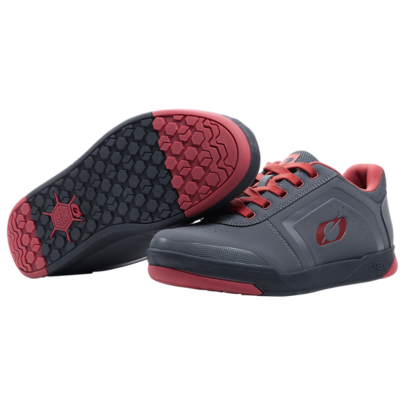 O'Neal Scarpe Pinned Flat Pedal V.22 Gray/Red