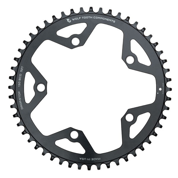 Wolf Tooth Corona Sram BCD 130 5 fori 1X 12V Nero Drop-Stop B