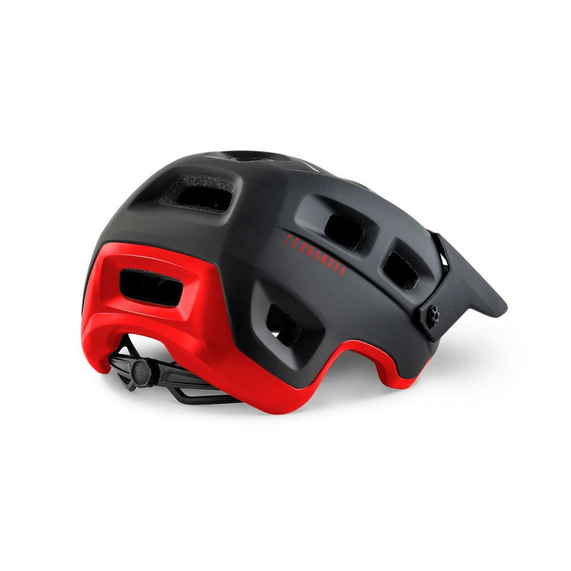 Met Casco Terranova Nero/Rosso