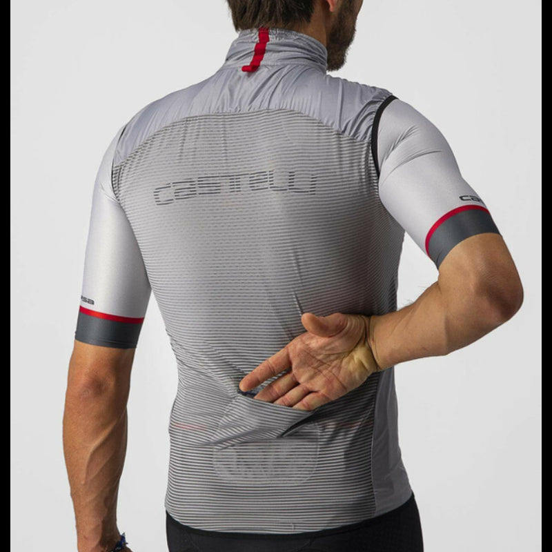 Castelli Gilet Antivento Aria Silver Gray