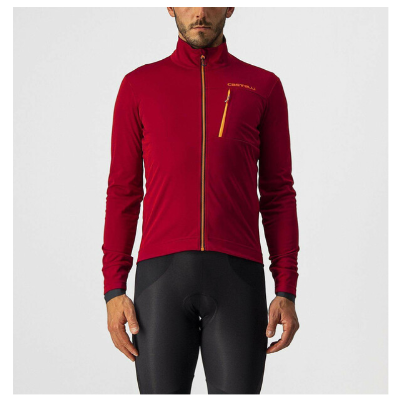 Castelli Giubbino Go Jacket Rosso/Arancio