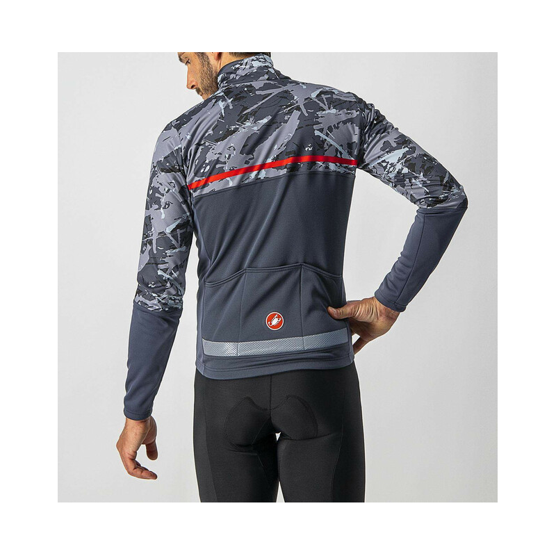 Castelli Giubbino Finestre Dark Steel Blue/Vortex Gray