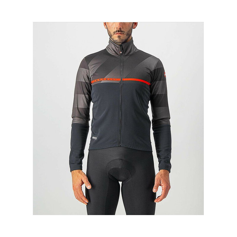 Castelli Giubbino Finestre Black/Dark Gray-Red