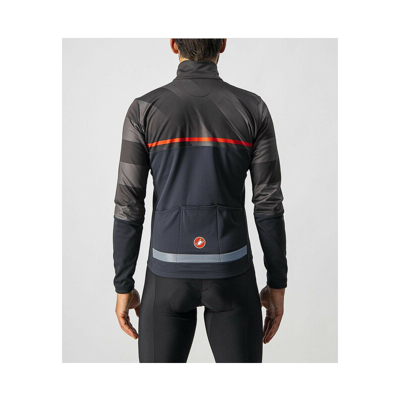 Castelli Giubbino Finestre Black/Dark Gray-Red