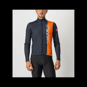 Castelli Maglia Traguardo Saville Blue/Brilliant Orange