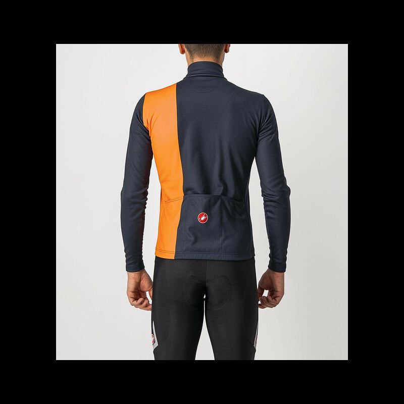 Castelli Maglia Traguardo Saville Blue/Brilliant Orange