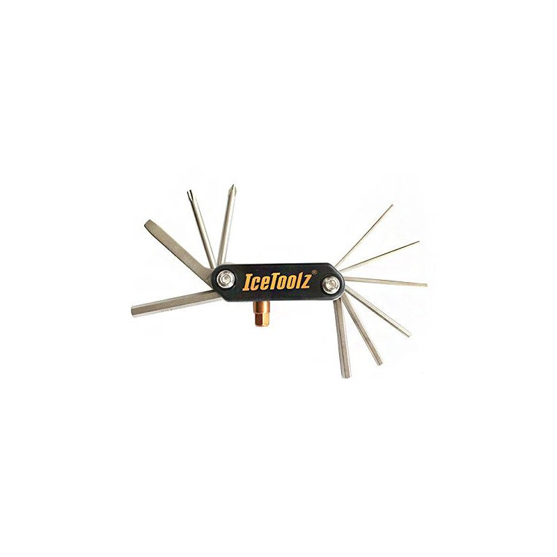 IceToolz Chiave Multiuso Bici Tascabile Compact CT-11