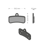 Brenta Pastiglie Organiche Shimano XT - Saint - Zee - MT520 - TRP - Tektro