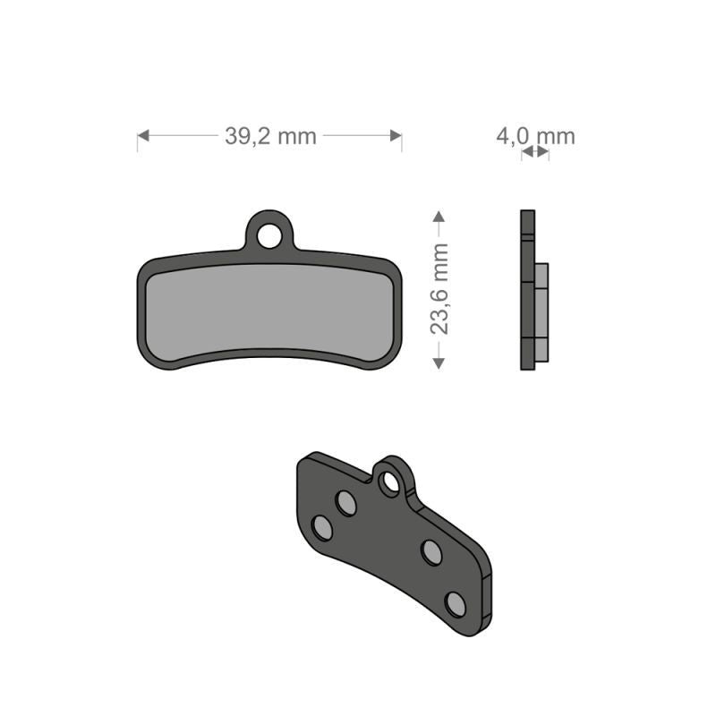 Brenta Pastiglie Organiche Shimano XT - Saint - Zee - MT520 - TRP - Tektro