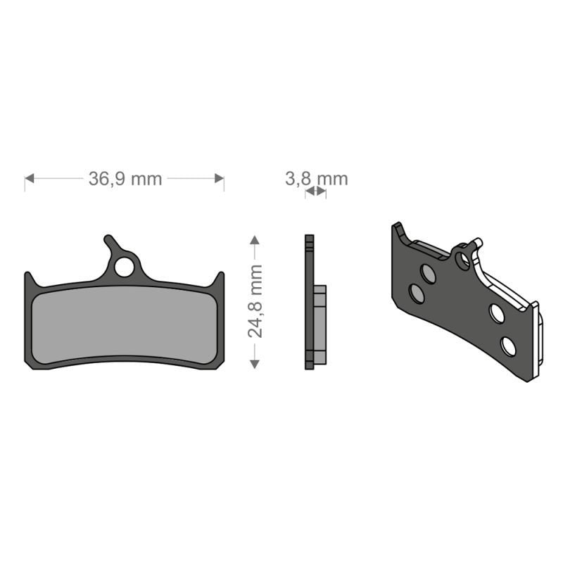 Brenta Pastiglie Organiche Shimano XT M755 - Hope - Grimeca - Sram - Trickstuff