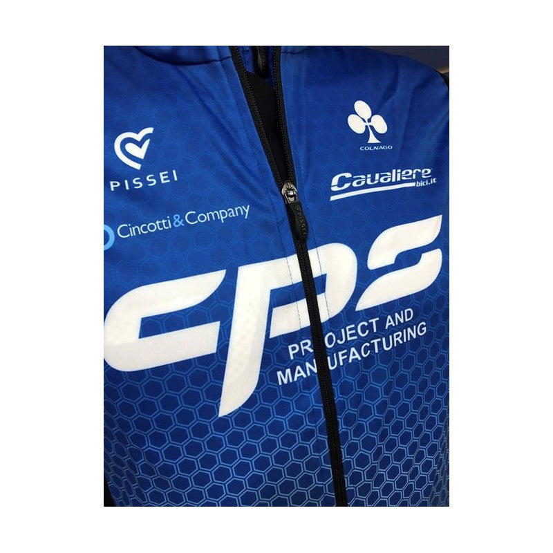 Pissei Gilet Antivento Rolle CPS Azzurro Pois Bianco