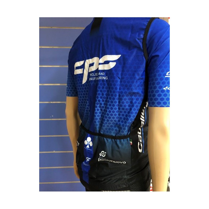 Pissei Gilet Antivento Rolle CPS Azzurro Pois Bianco